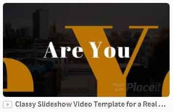 Classy Slideshow Video Template for a Real Estate Agency